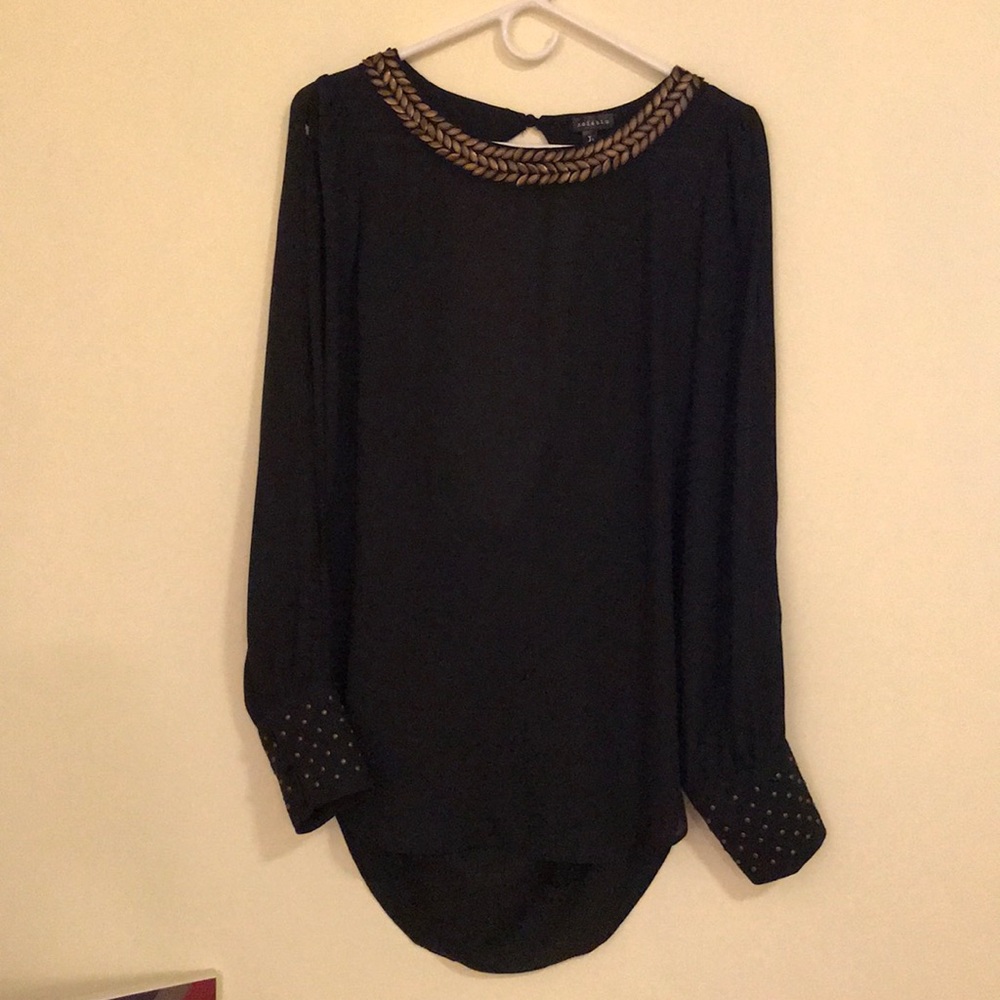 Open back blouse